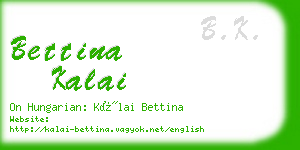 bettina kalai business card